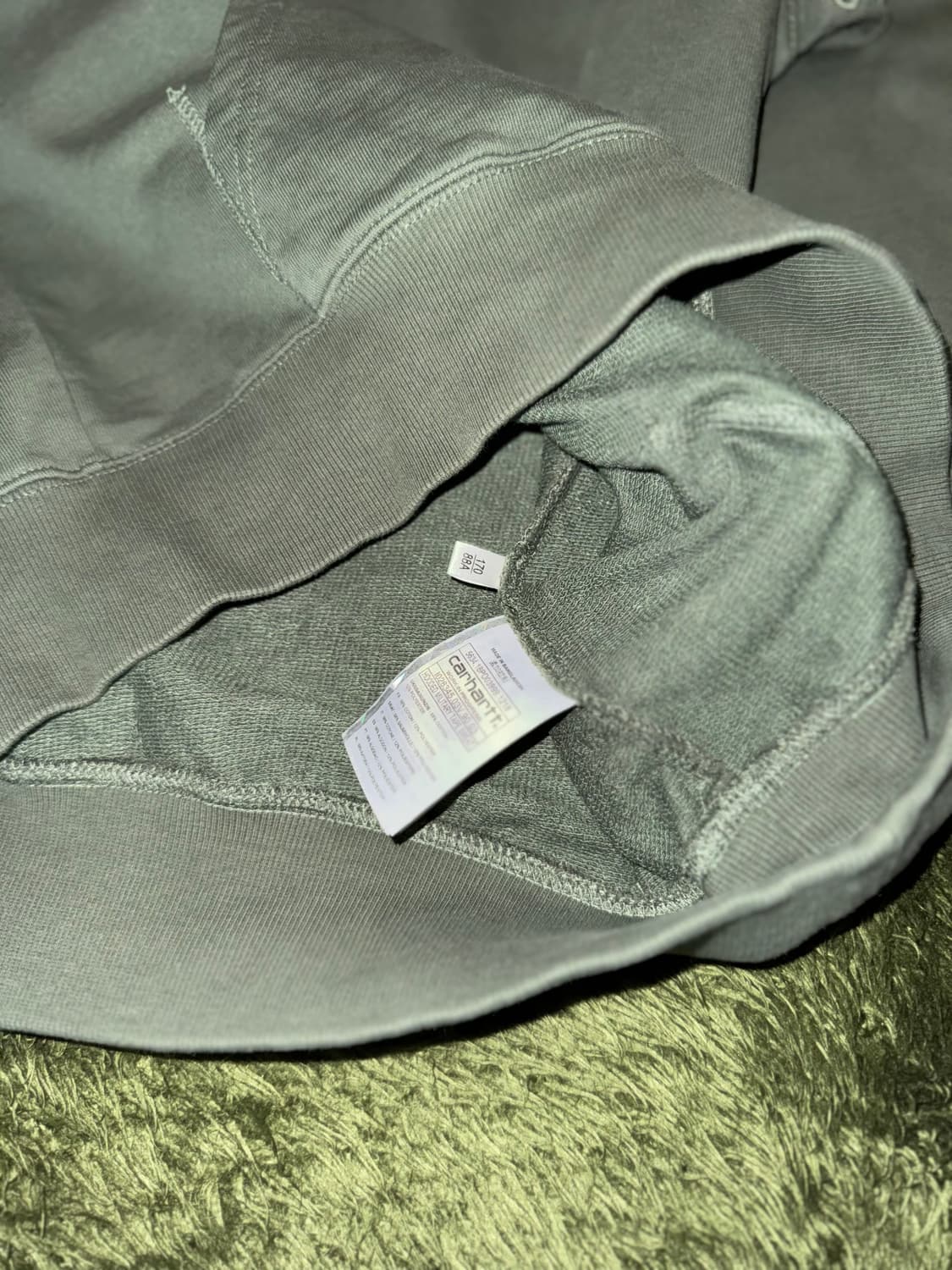 [S] 칼하트 WIP 밀리터리 테이프 후디 후드티 올리브 상품이미지6