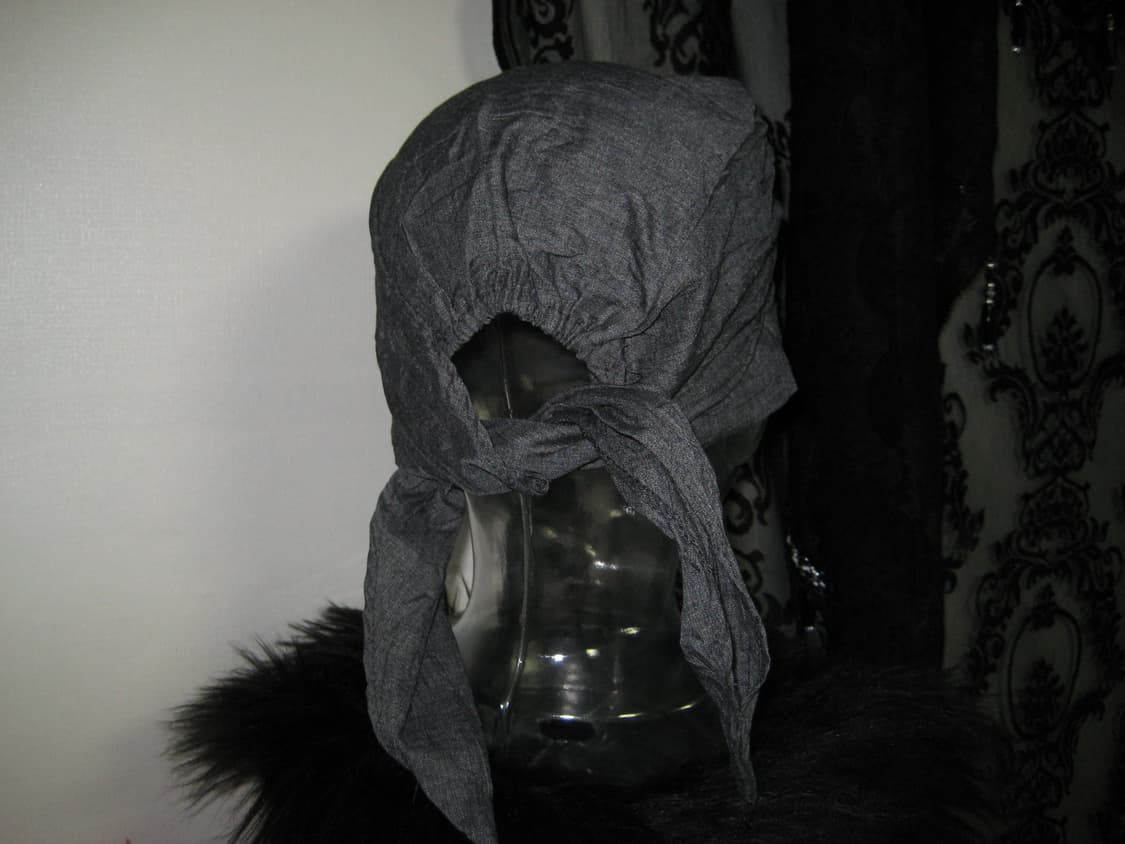 링클 스트랩 뒷밴딩 듀렉 헤어두건 상품이미지3