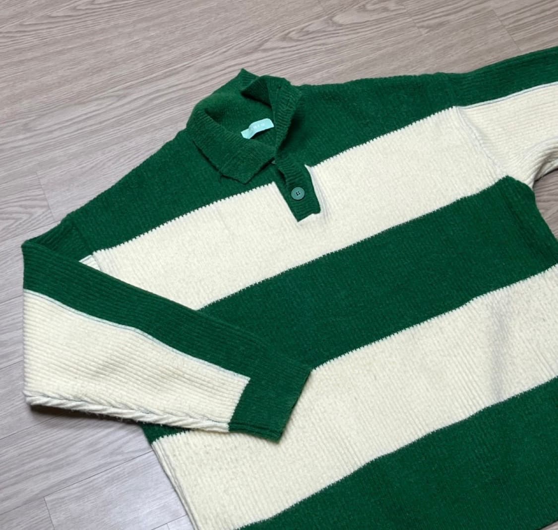 오버핏 스트라이프 줄무늬 니트 상품이미지1