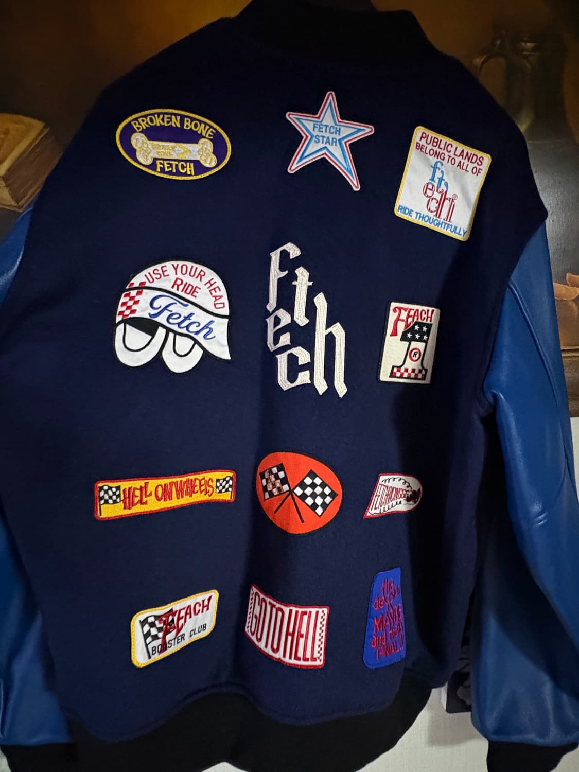 Fetch 페치 울 바시티 자켓 xl 상품이미지5