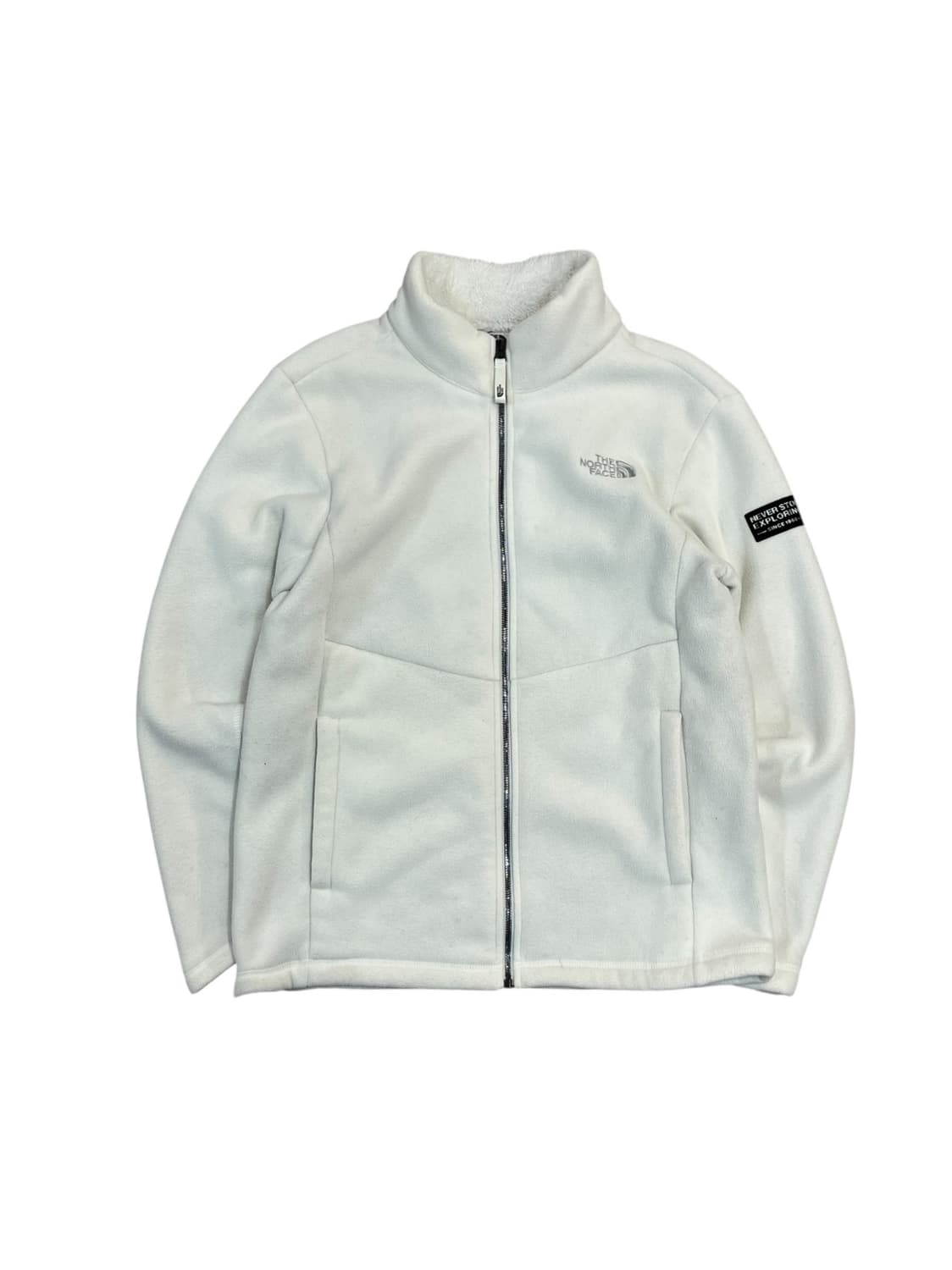 노스페이스 플리스 자켓 화이트 M(95) #csz3572 상품이미지3