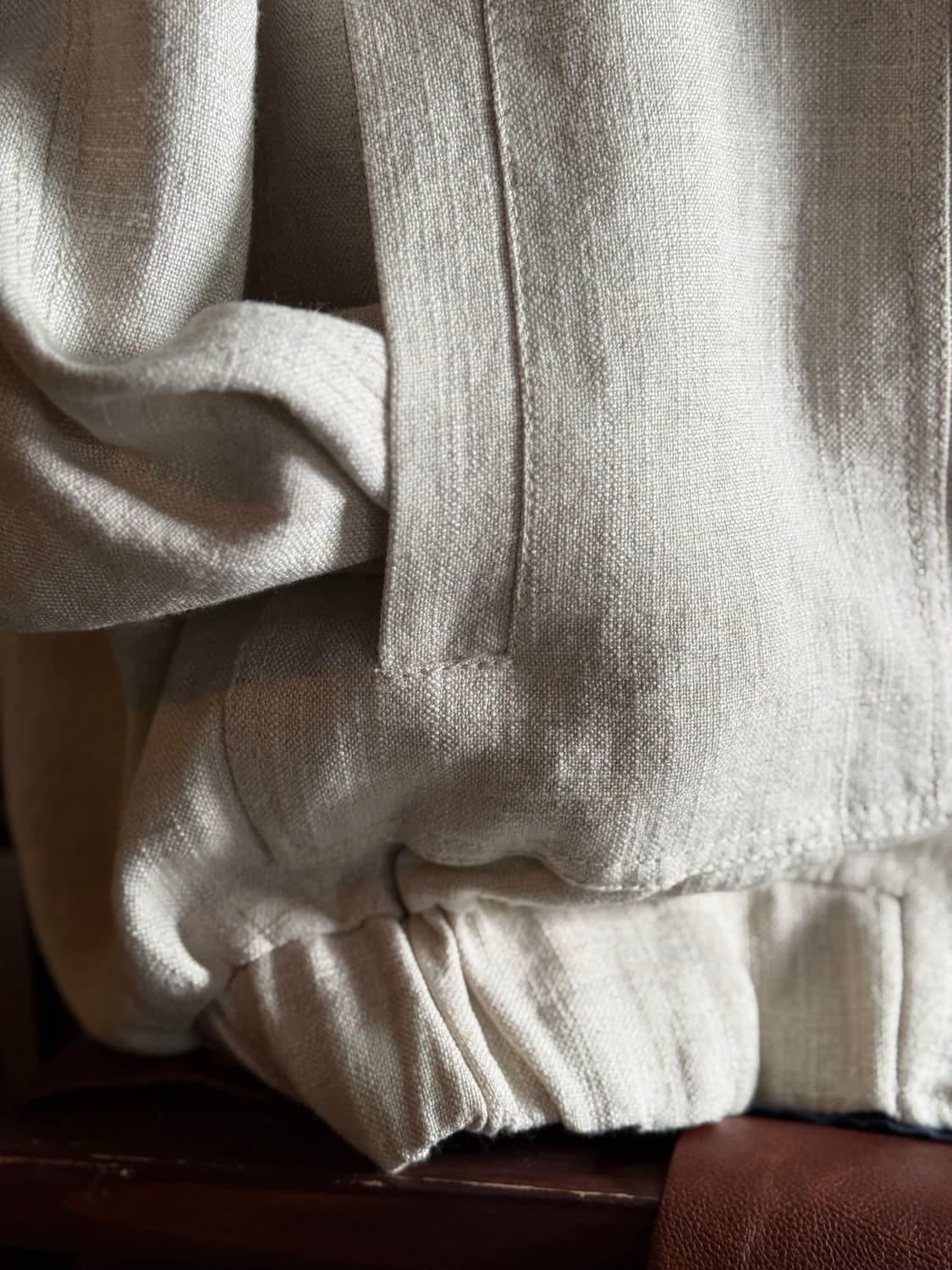 Zara 오버사이즈 린넨 블랜드 봄버 자켓 S 상품이미지9