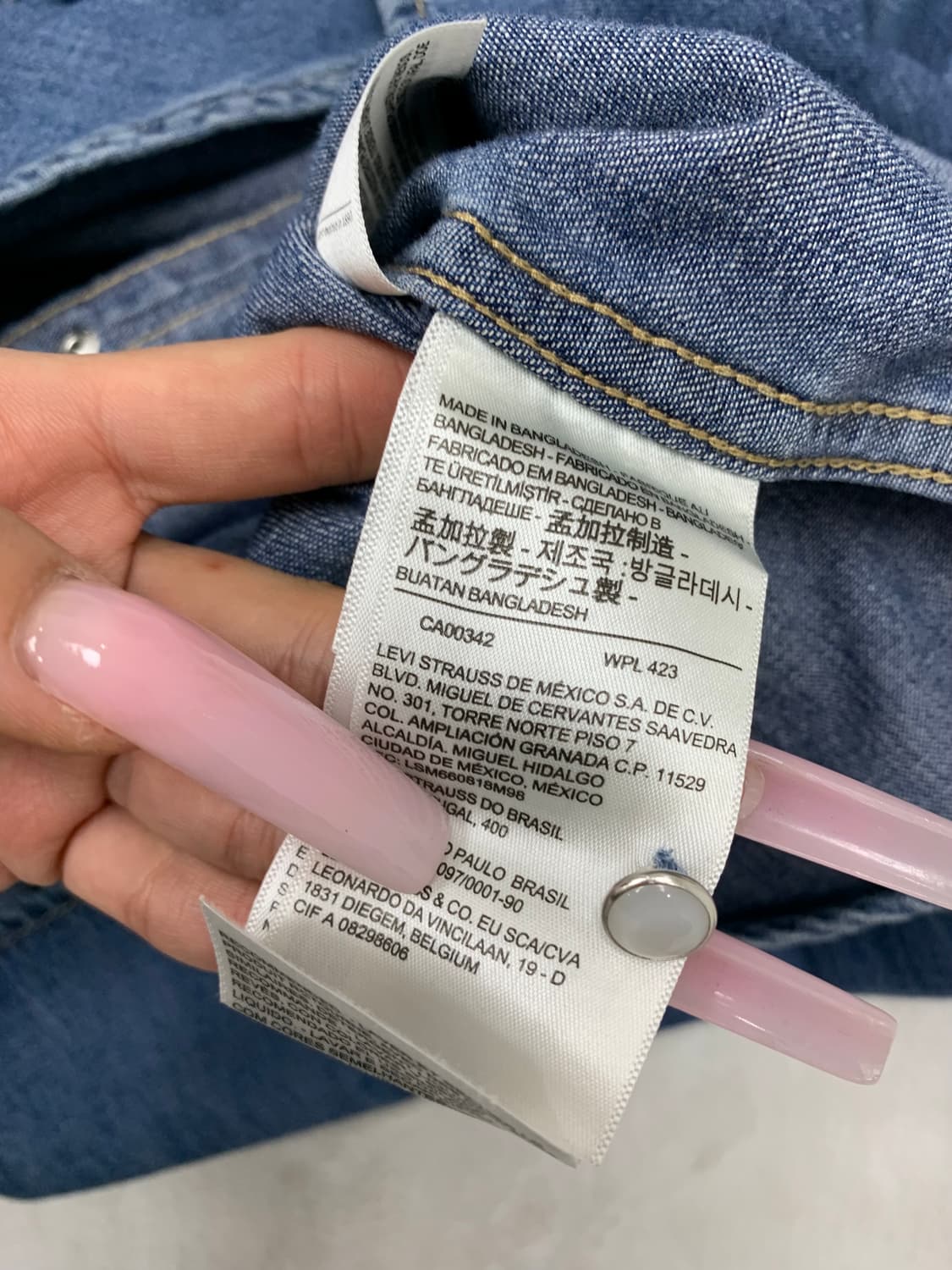 리바이스 데님 셔츠 #681 상품이미지5