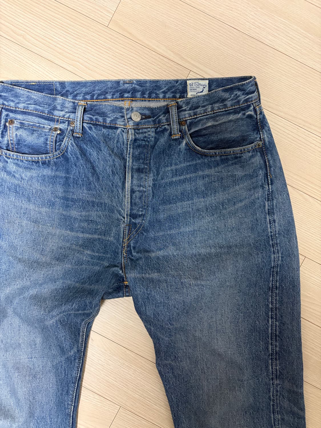 오어슬로우 105 셀비지 데님 상품이미지2