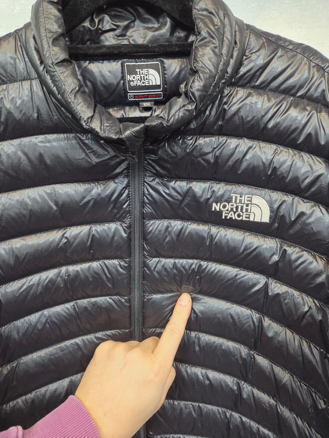 노스페이스 구형 빈티지 써밋시리즈 800 곱창 경량패딩 L 상품이미지7