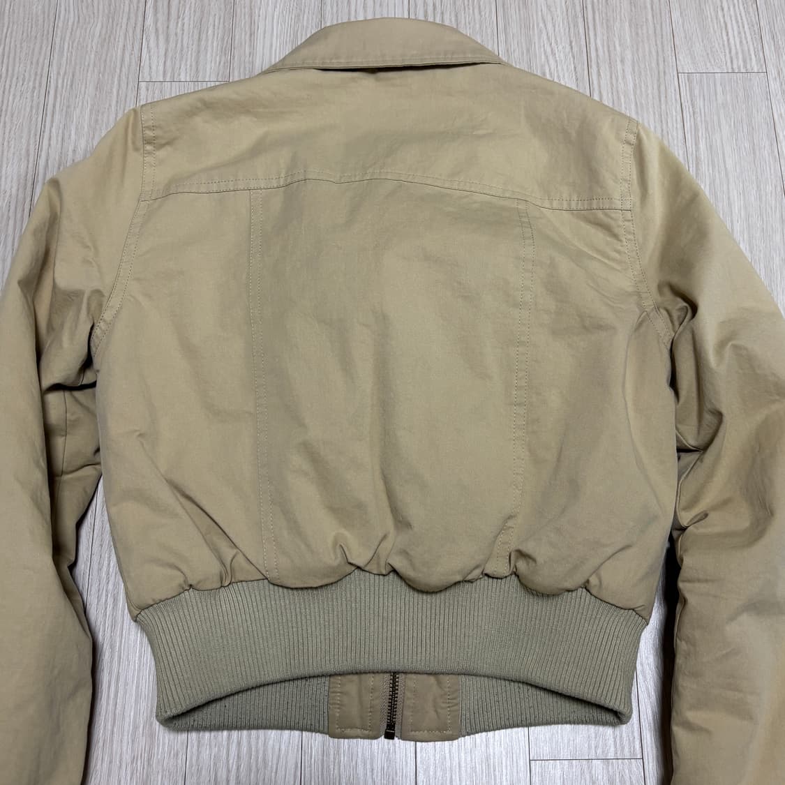 페일제이드 빈티지 코튼 패디드 봄버 점퍼 베이지 상품이미지7