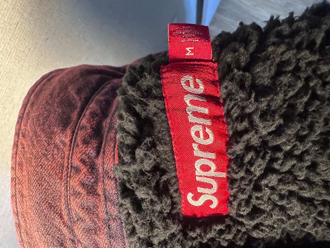 슈프림 셔링 워크셔츠 레드 상품이미지4