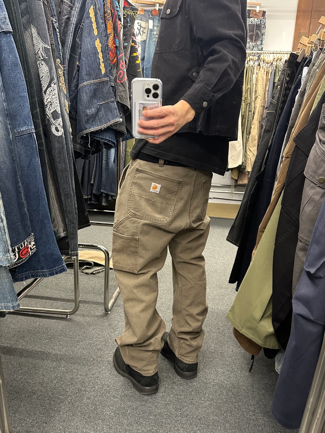 36) 칼하트 Relaxed fit 브라운 워크팬츠  상품이미지1