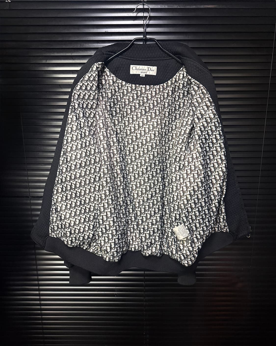 크리스찬 디올 스포츠 오블리크 블루종 봄버 자켓 항공 점퍼 100 블랙 상품이미지8