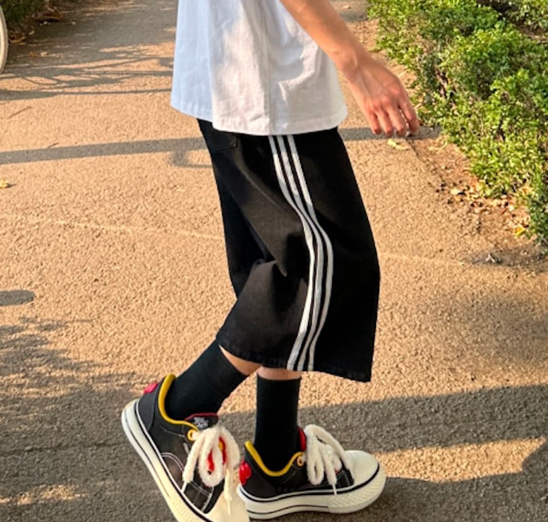 데님 버뮤다 팬츠(L사이즈) 상품이미지1