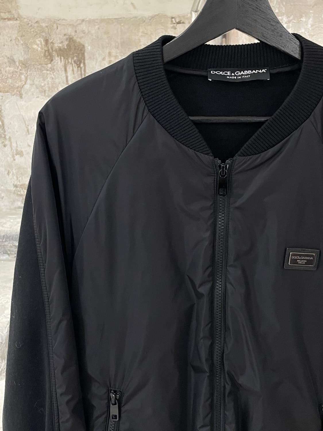 돌체 앤 가바나 블랙 나일론 봄버 자켓 상품이미지2