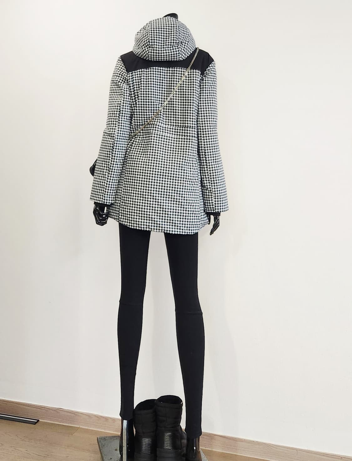 체크 패딩점퍼  상품이미지5