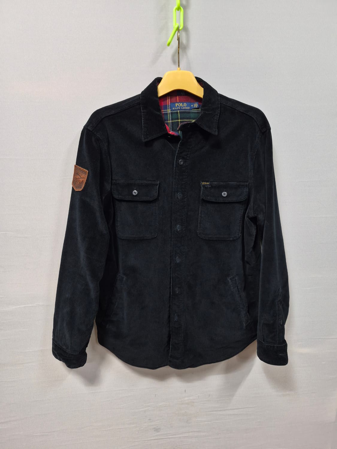 폴로 랄프로렌 블랙 코듀로이 셔츠 자켓 남성M 100 상품이미지1