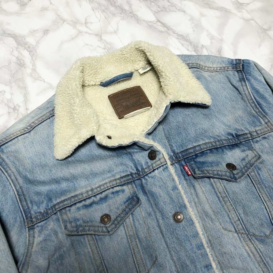 리바이스 미키마우스 쉐르파 자켓 청자켓 데님 상품이미지4