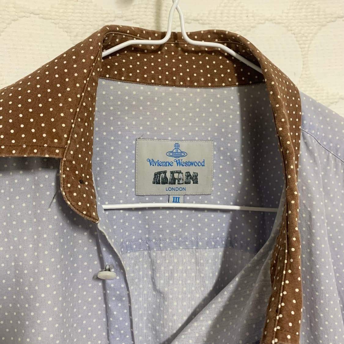 vivienne westwood도트 사선 넥라인 셔츠 상품이미지5