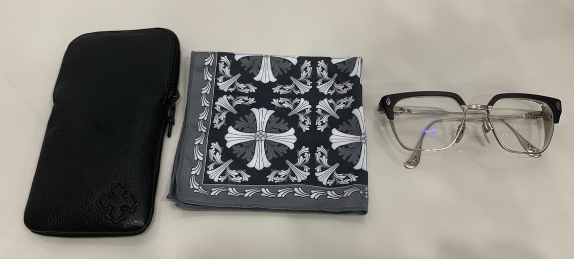 크롬하츠 LGMA 르그마 [MBK/BS] 안경 매트블랙&브러쉬드 실버 상품이미지2