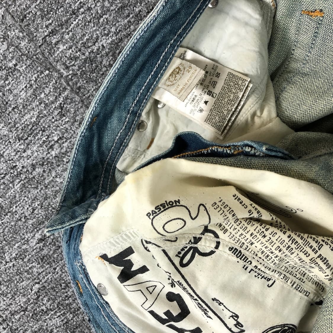 디젤 자탄 워싱 팬츠 상품이미지9