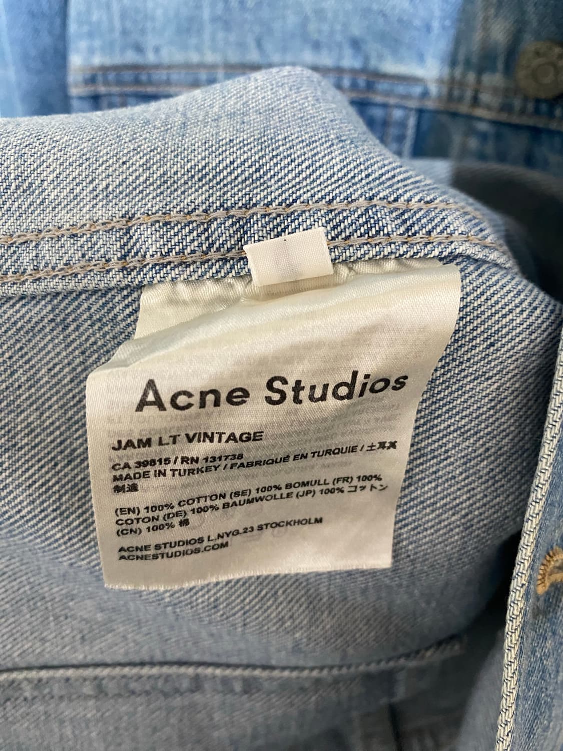 아크네 데님 자켓 상품이미지5