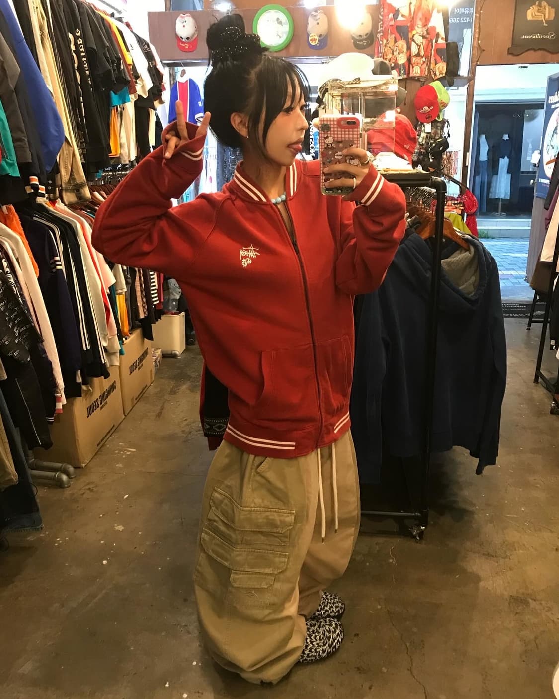 Stussy Red Varsity JK 상품이미지3