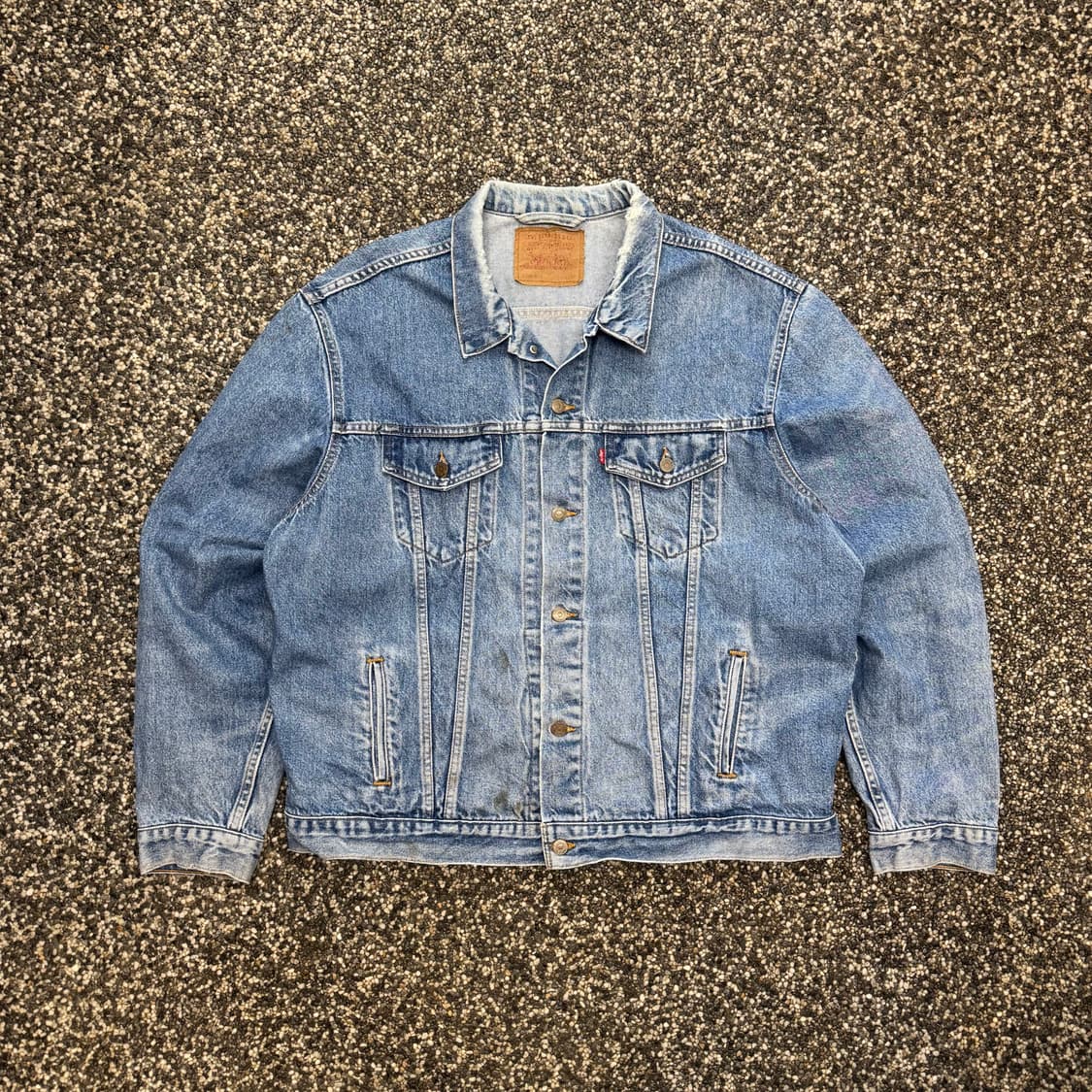 90s 리바이스 타입3 러프에이징 데님 트러커 자켓 made in USA 상품이미지1