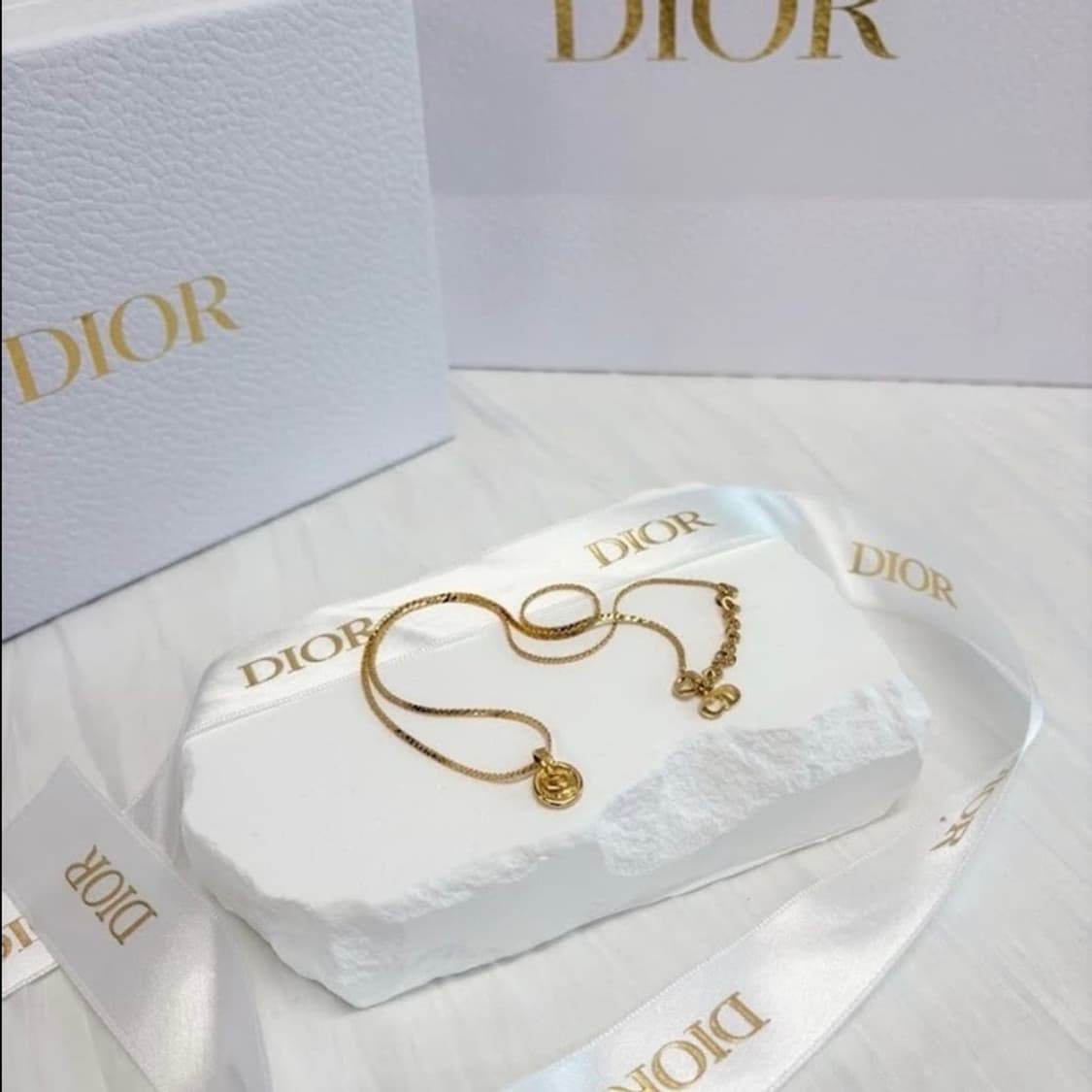 👑[영롱보스] 디올 빈티지 CD 서클 로고 목걸이. 상품이미지3