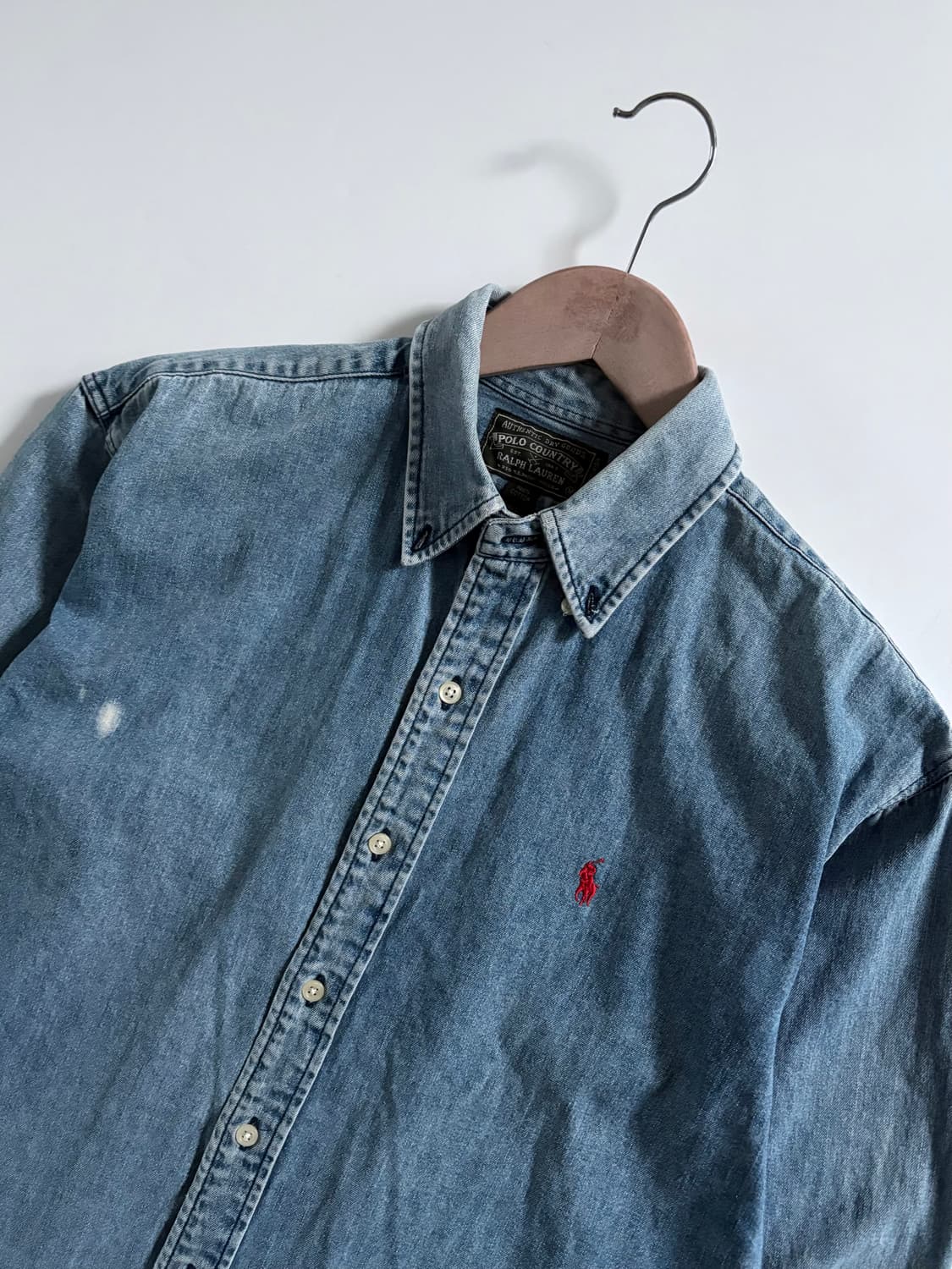 Polo 폴로 컨트리 90s 데님 셔츠 상품이미지2