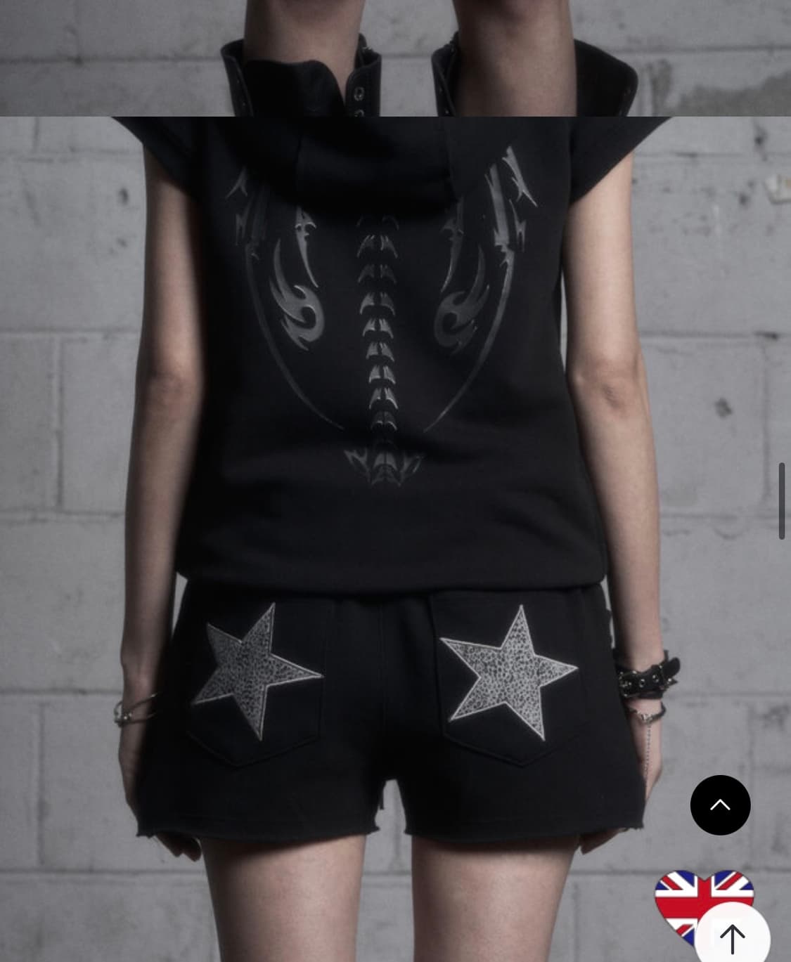 런던파퓸스아카이브 STUDDED STAR MICRO PANTS BLACK 상품이미지2