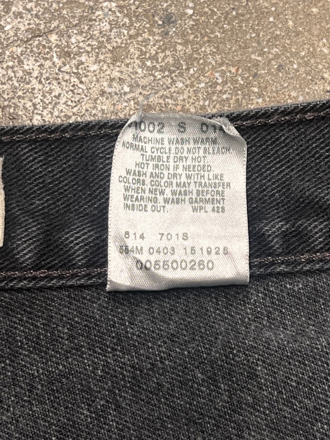 00‘s 리바이스 550 릴렉스핏 블랙진 USA 상품이미지5