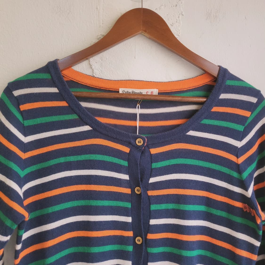 Cutie Blonde 멀티스트라이프 린넨 가디건 상품이미지4