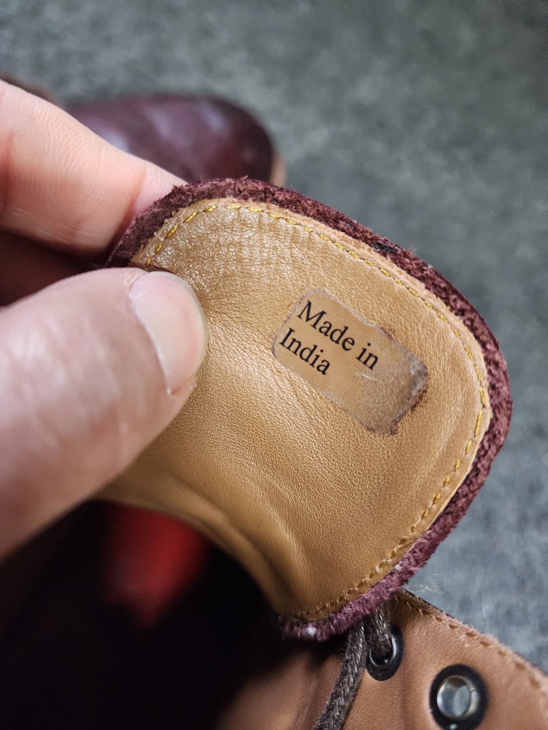 그렌슨 윙팁 브라운색 가죽 부츠 상품이미지9