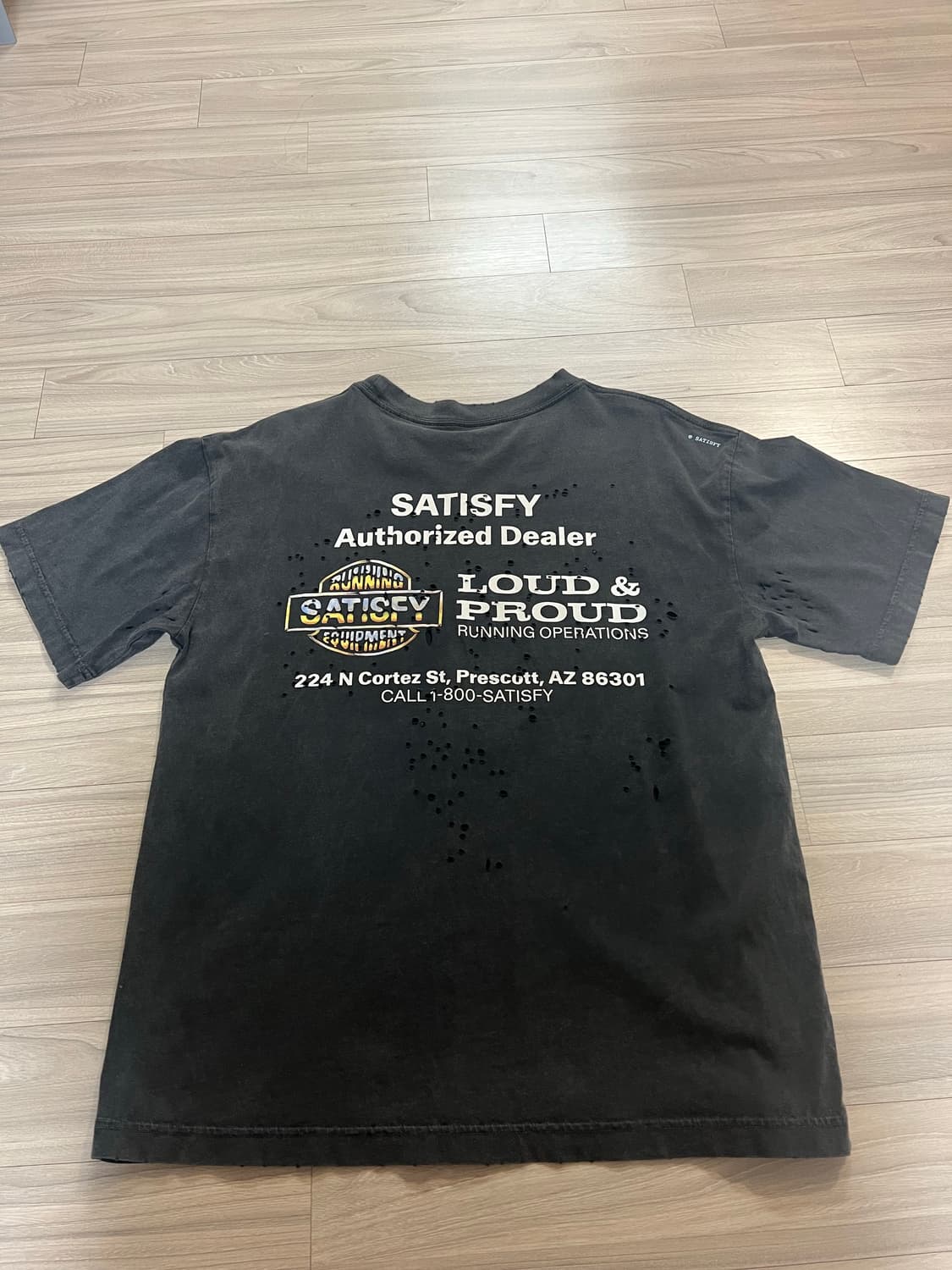 [M] 새티스파이 모스테크 반팔 티셔츠 블랙 할리데이비슨 상품이미지2