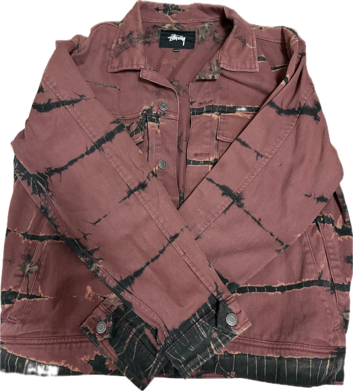 스투시 데님 자켓 립다이 자켓 L 상품이미지1