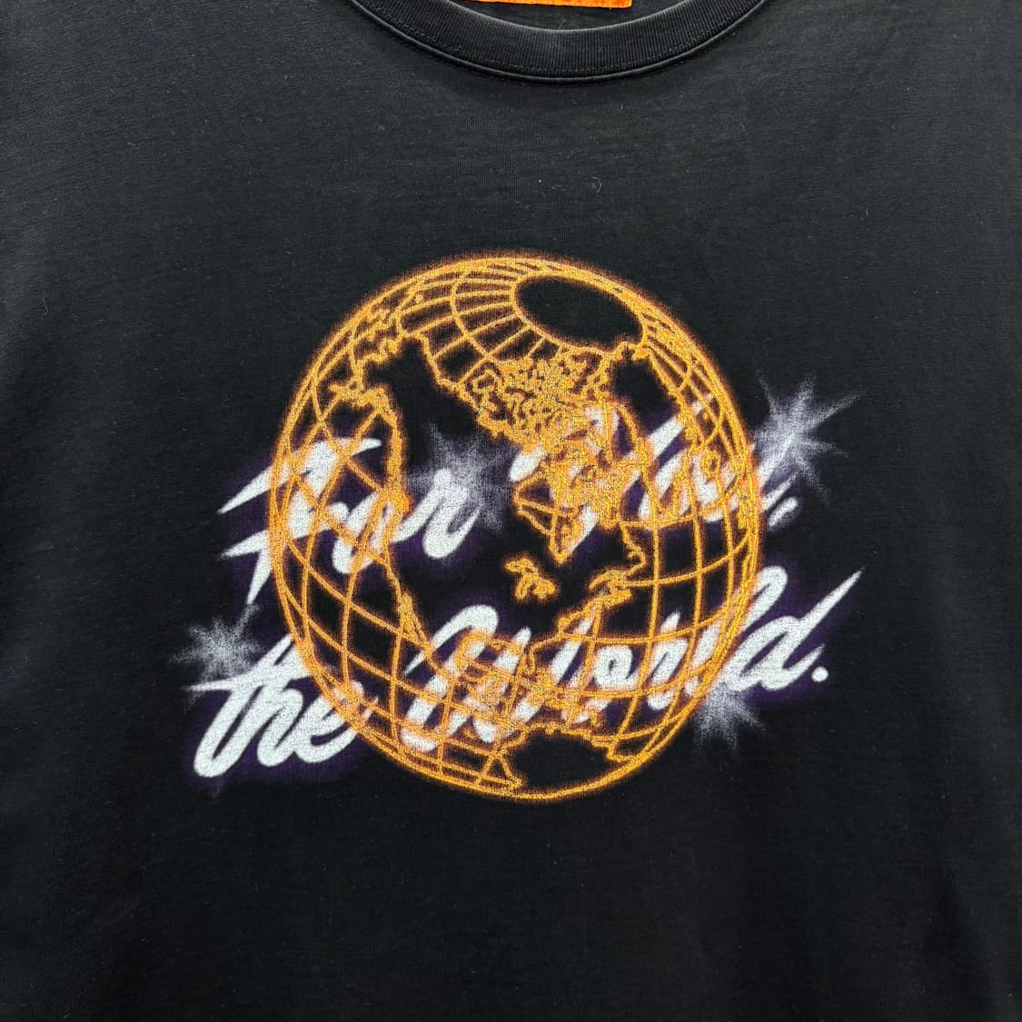 헤론 프레스톤 빈티지 반팔 티셔츠 전면 프린팅 포인트 블랙 상품이미지5