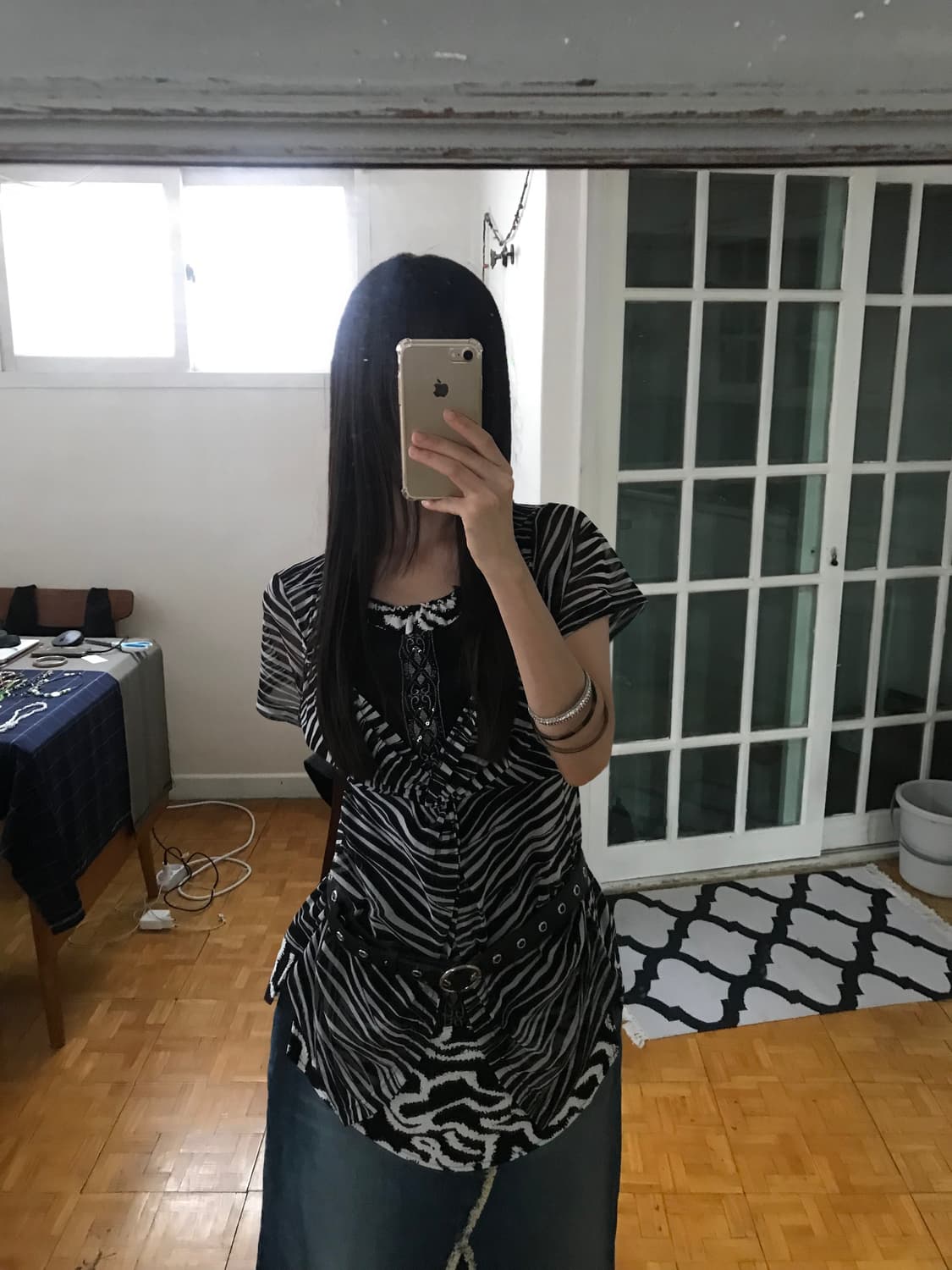 vintage pattern top 상품이미지7