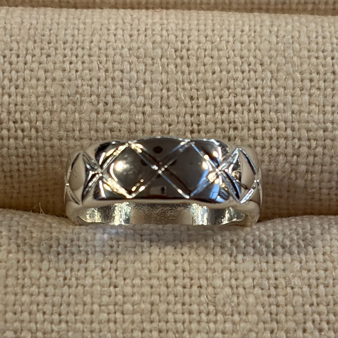 새상품 여성 신주 은도금 C 반지 상품이미지3