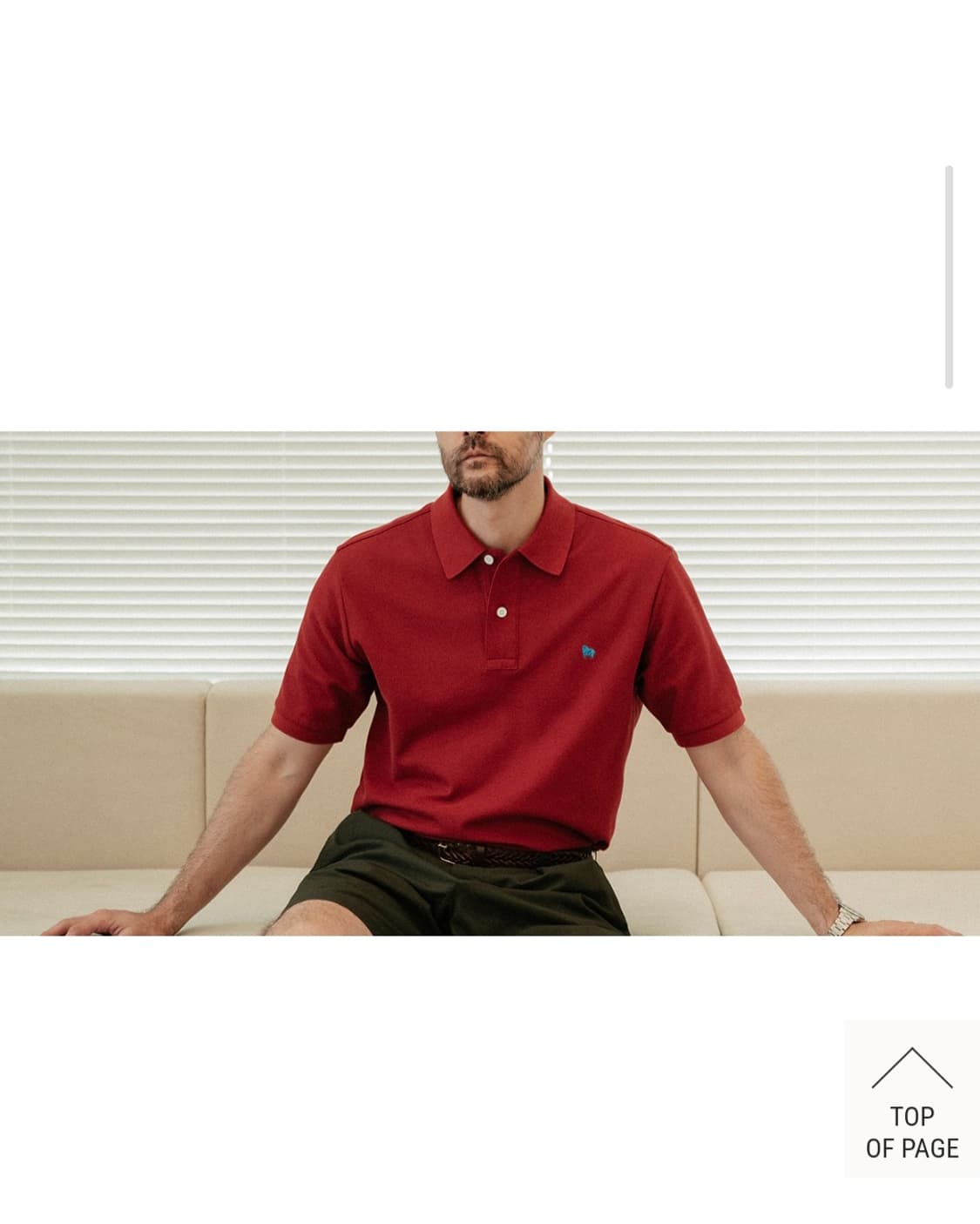 바스통 407 레드 피케 셔츠  L 상품이미지3