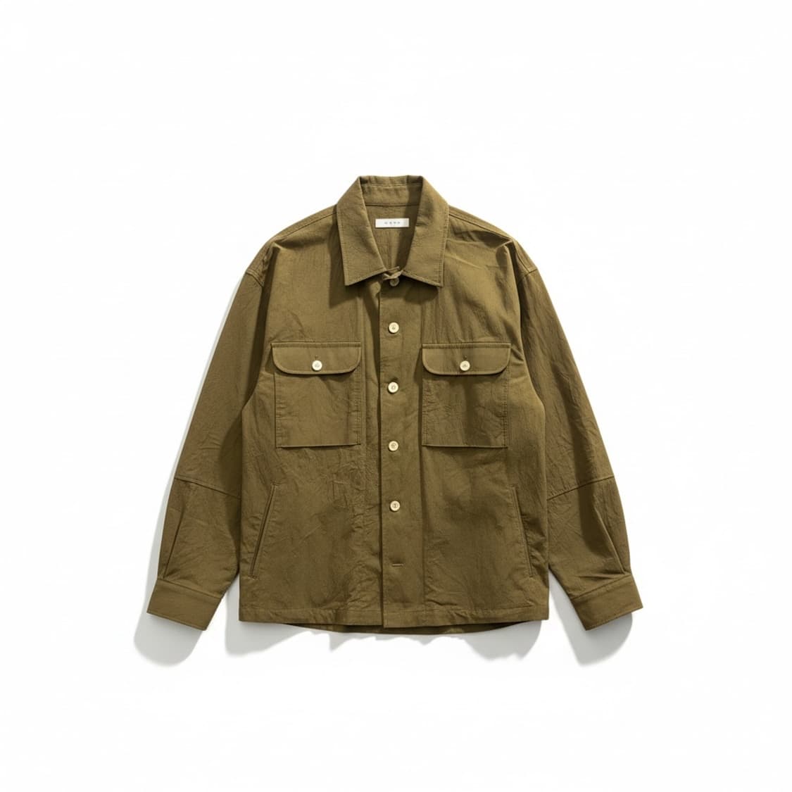 Noun wrinkle shirt jacket khaki 2 상품이미지1