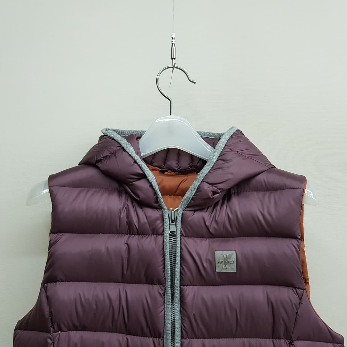 HETREGO  구스다운 후드 경량 패딩 베스트 IT 42사이즈 상품이미지2