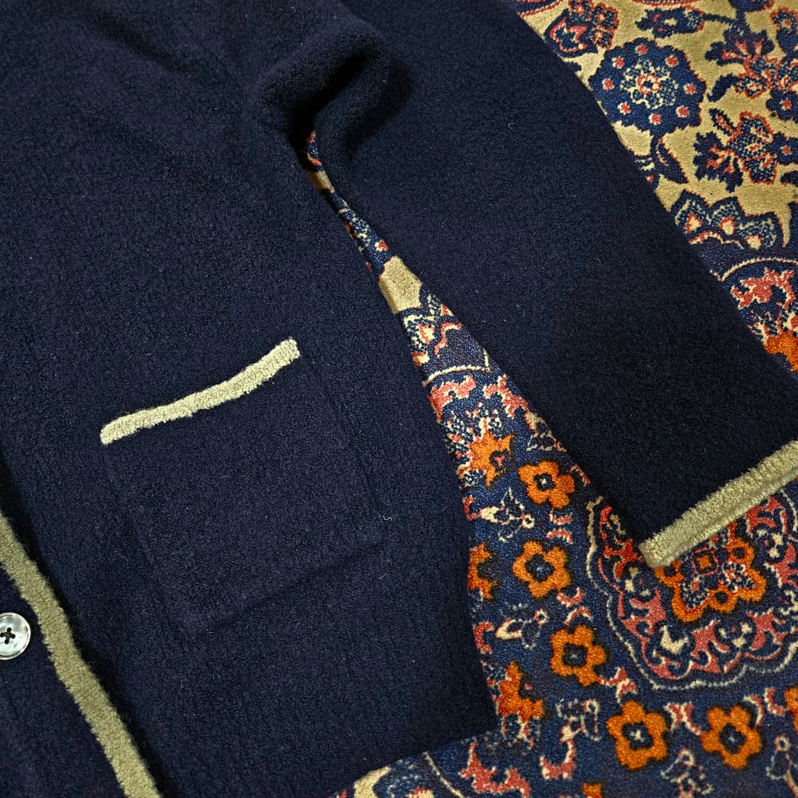 오스트카카(OKA) 메리노울 세일러 니트 가디건 Free 상품이미지4