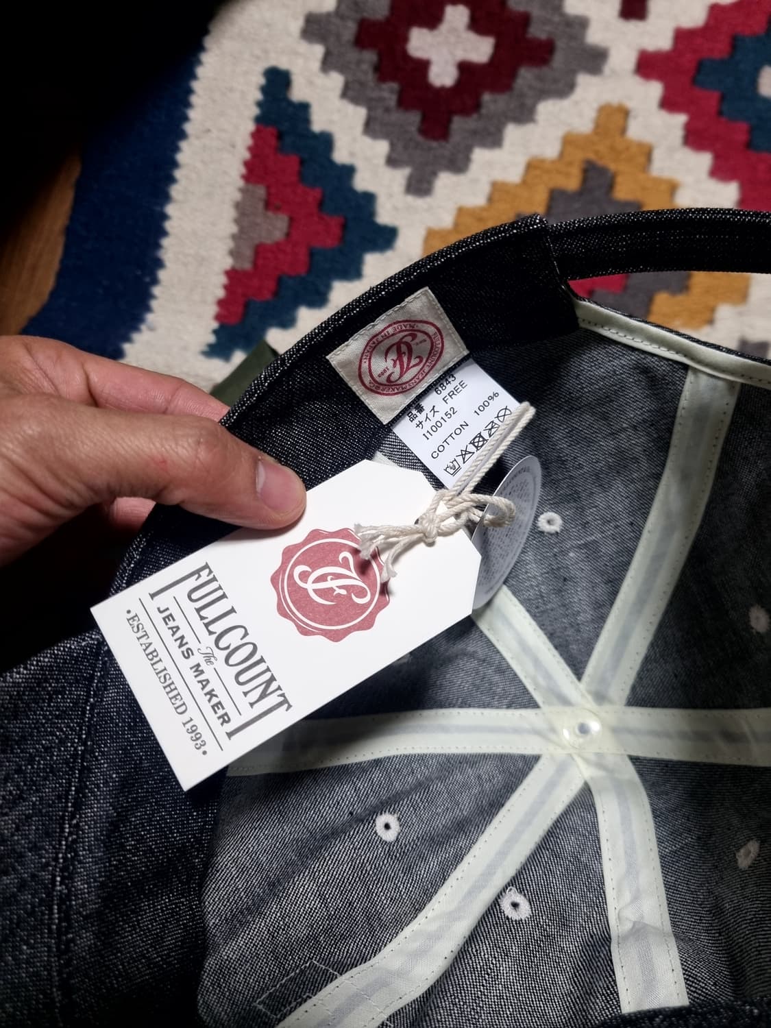 풀카운트 볼캡 블랙 상품이미지4