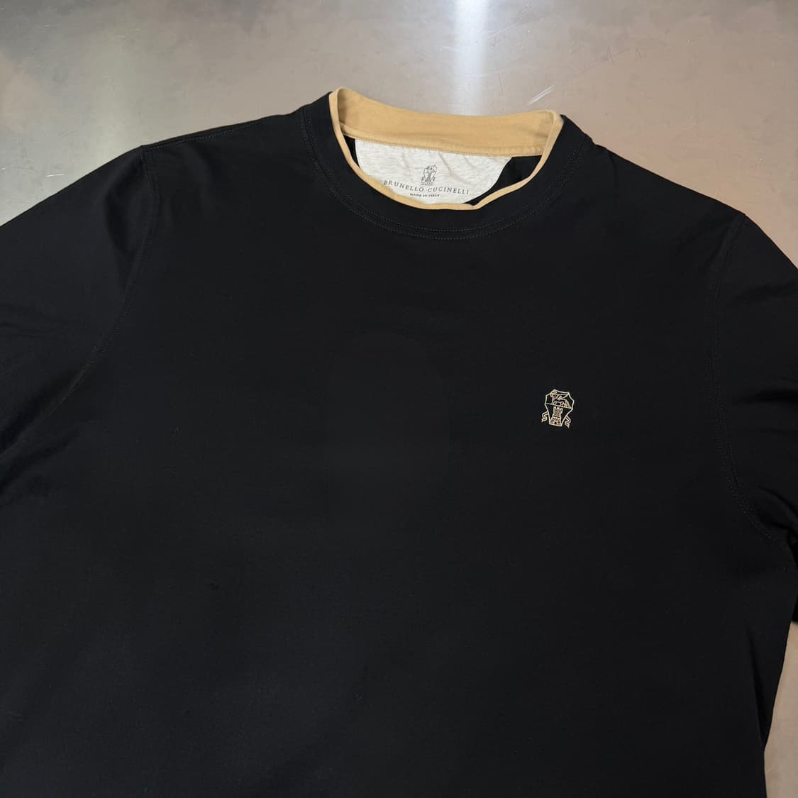 [리오브] 브루넬로 쿠치넬리 자수 로고 반팔 상품이미지3