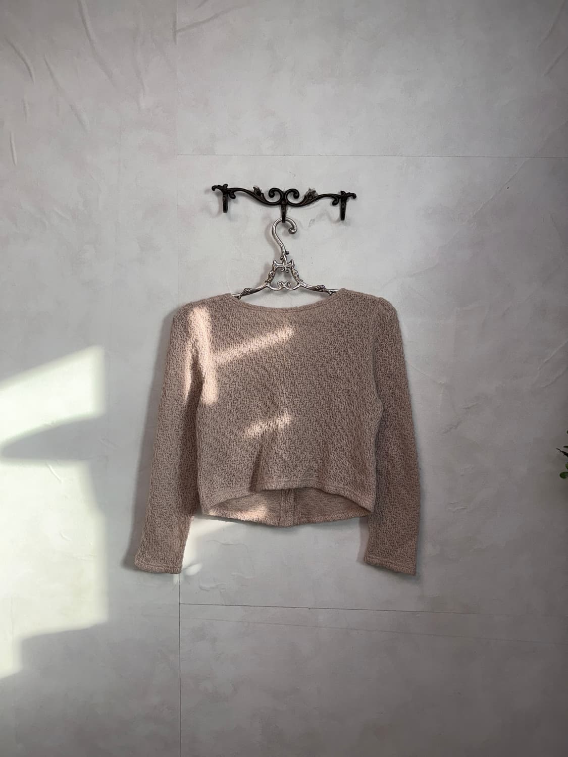 Baby pink flower corsage crop cardigan  상품이미지4