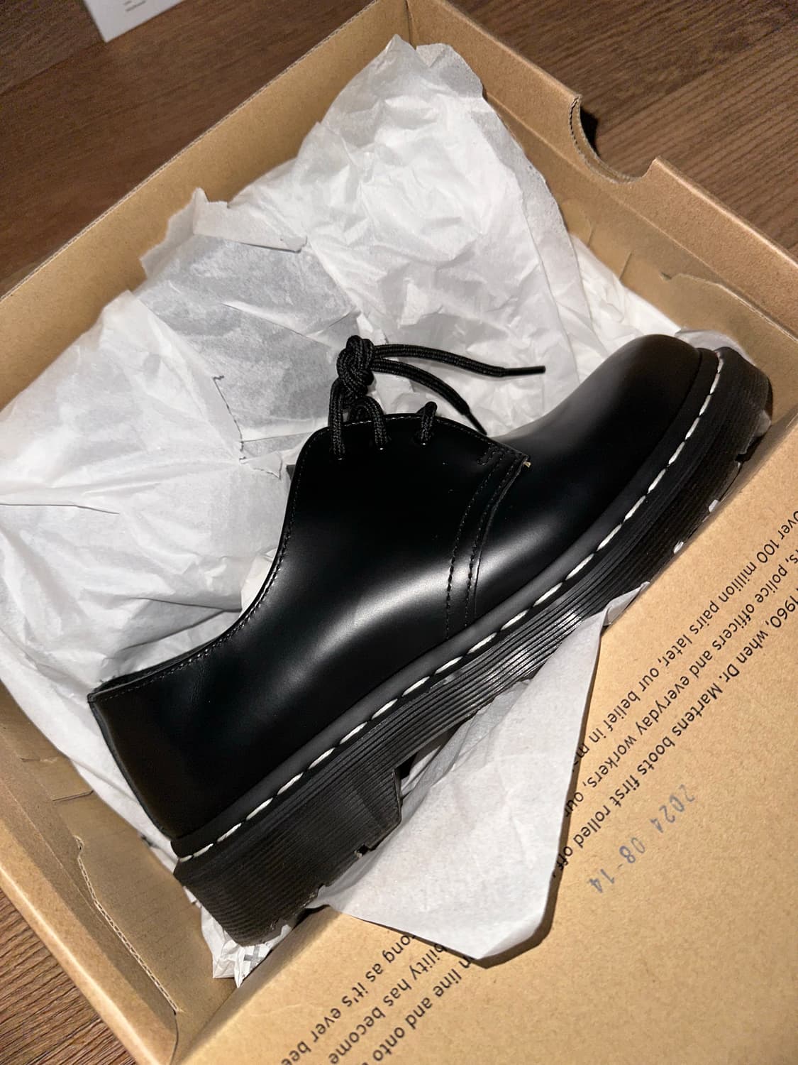 닥터마틴 1461 WS 블랙 스무스 (UK6) 상품이미지1