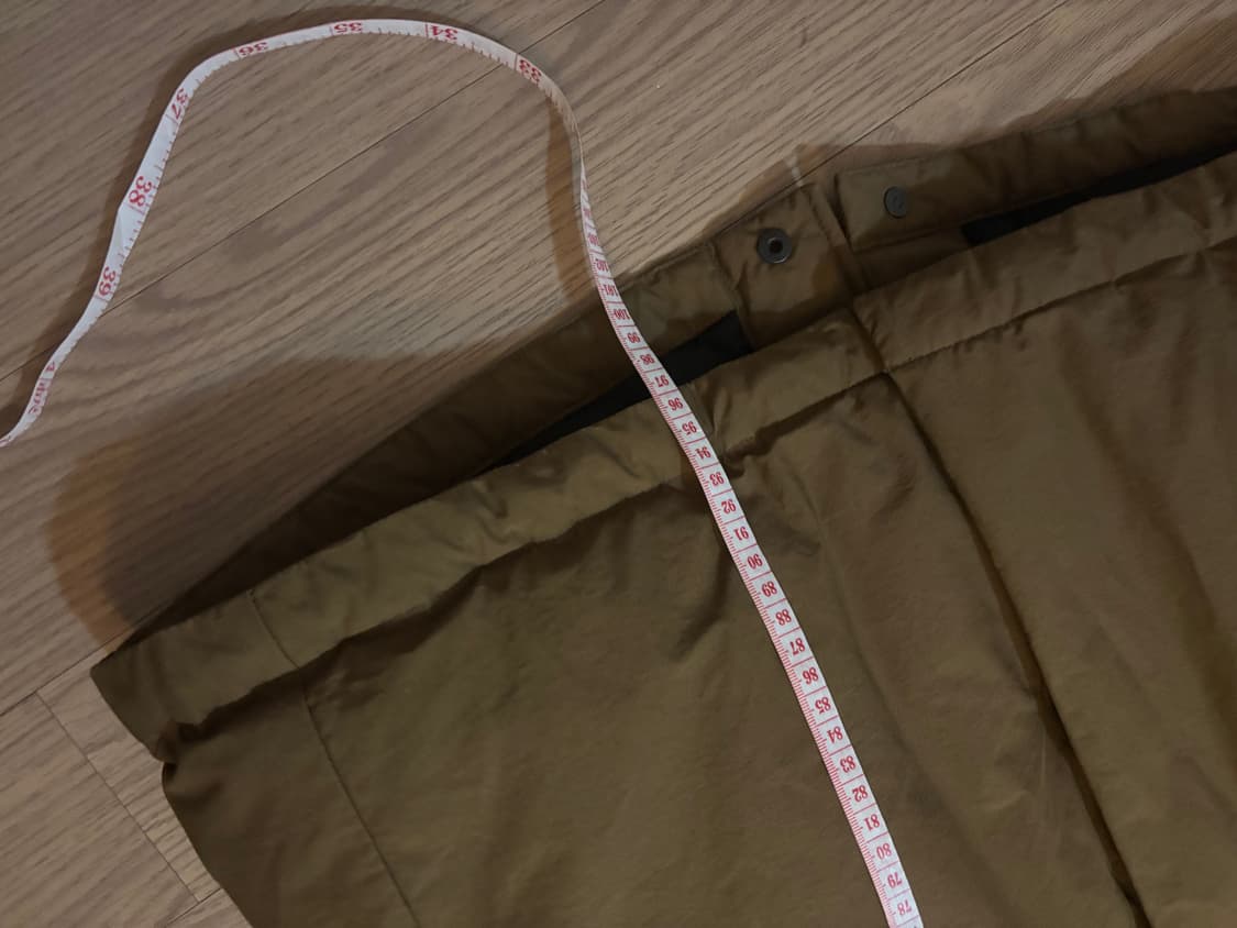 새상품급 코오롱 하이라인 구스다운 야상 롱패딩 85(90가능) 상품이미지8