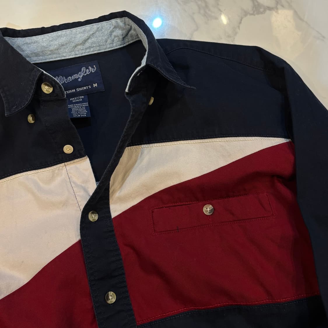 랭글러 웨스턴 셔츠 배색셔츠 상품이미지2