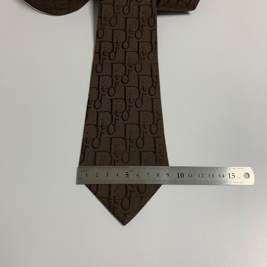 디올 오블리크 넥타이 명품 100실크 최상급 A+등급 브라운컬러 상품이미지10