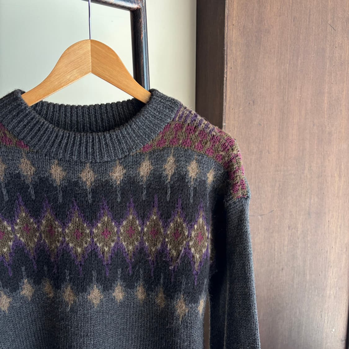 16603 - 폴로 랄프로렌 아가일 울 니트 (울 51% 알파카 29%) 상품이미지3