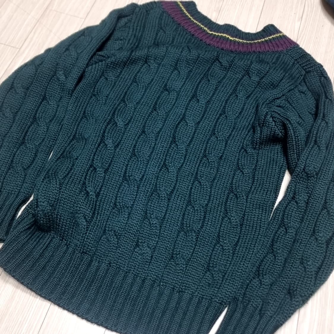 폴로 랄프로렌 브이넥 니트 그린(m) 상품이미지6