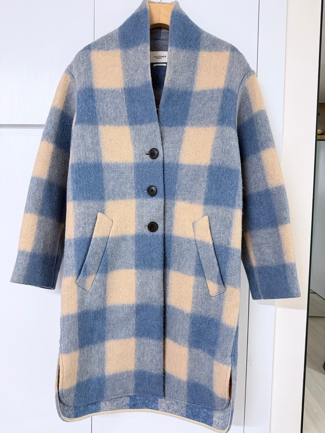 이자벨마랑 에뚜왈 체크 코트 34 상품이미지1