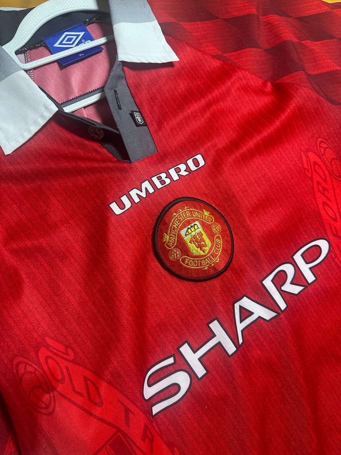 맨체스터 유나이티드 96-98 홈 반팔 노마킹 XL 상품이미지1